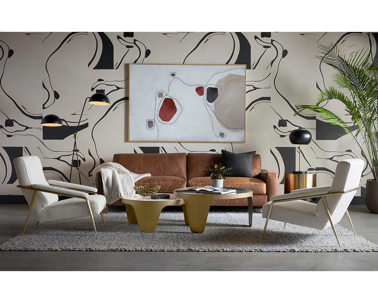 Faven Floor Lamp Black