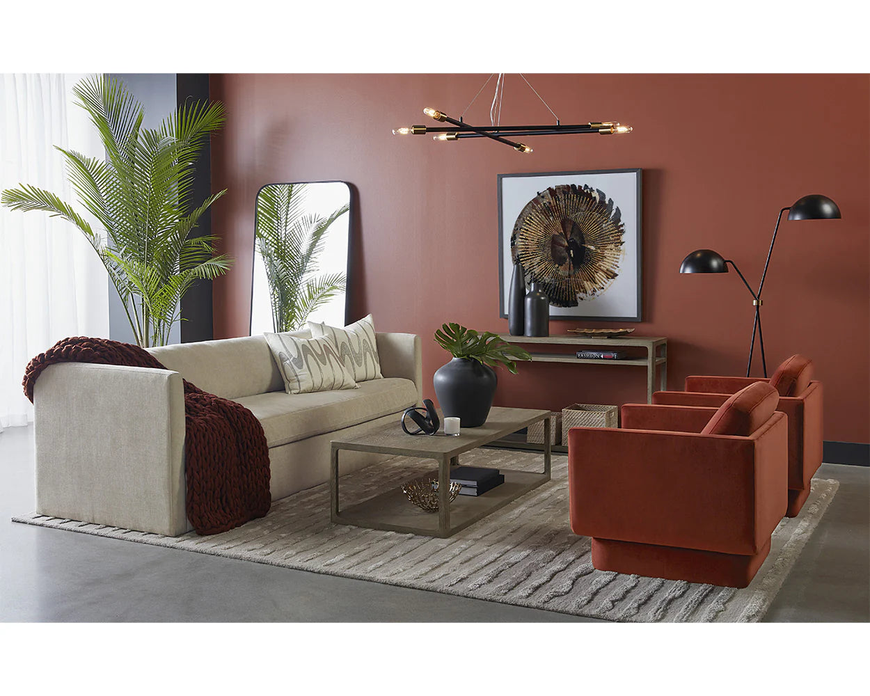 Faven Floor Lamp Black