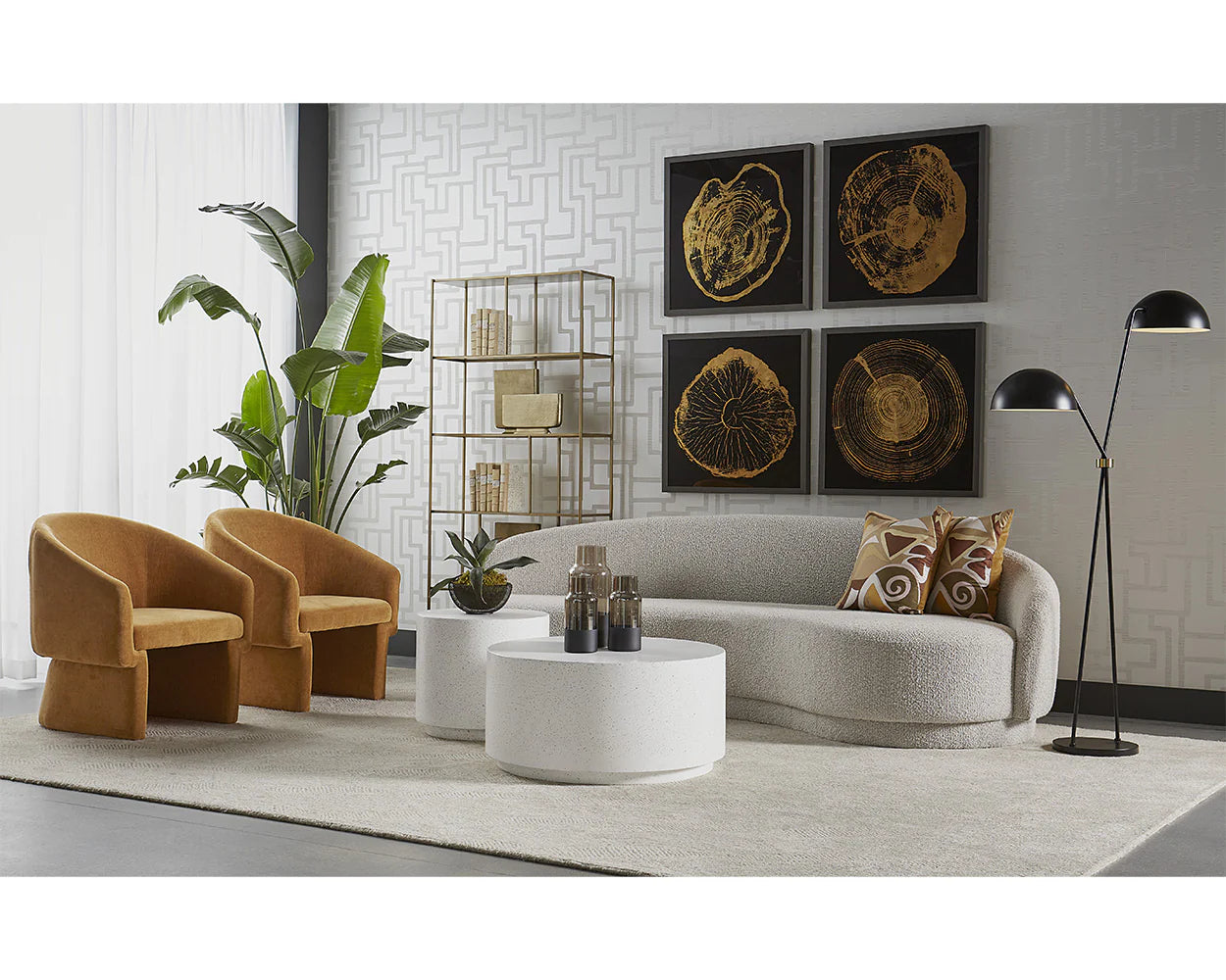 Faven Floor Lamp Black