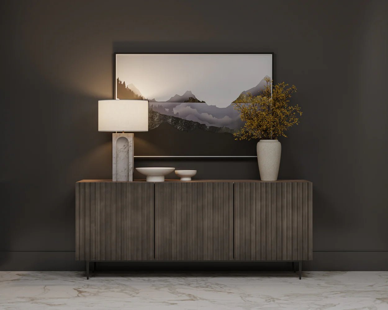 Carlin Sideboard - Large - Taupe - Central Designs