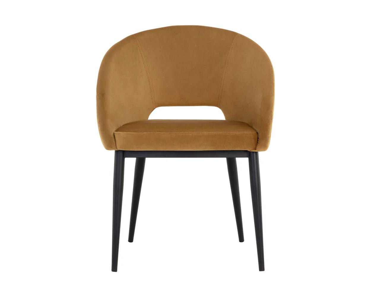 Thatcher Dining Armchair - Black - Gold Sky - Central Designs