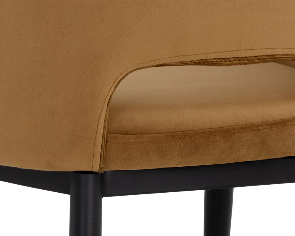 Thatcher Dining Armchair - Black - Gold Sky - Central Designs
