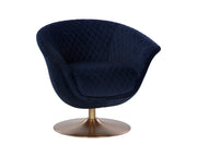 Carine Swivel Lounge Chair Abbington Navy