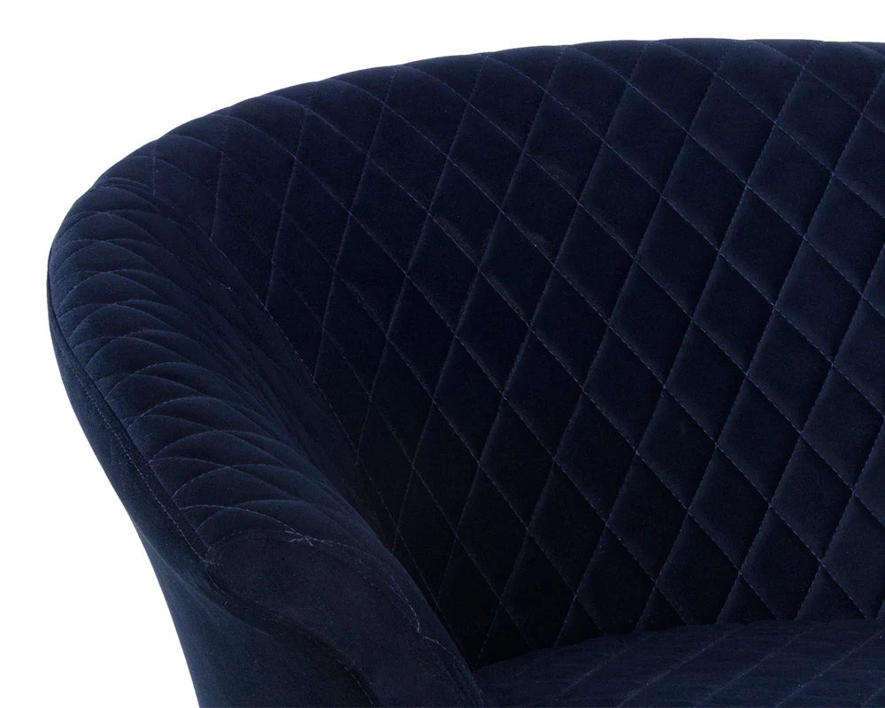 Carine Swivel Lounge Chair Abbington Navy