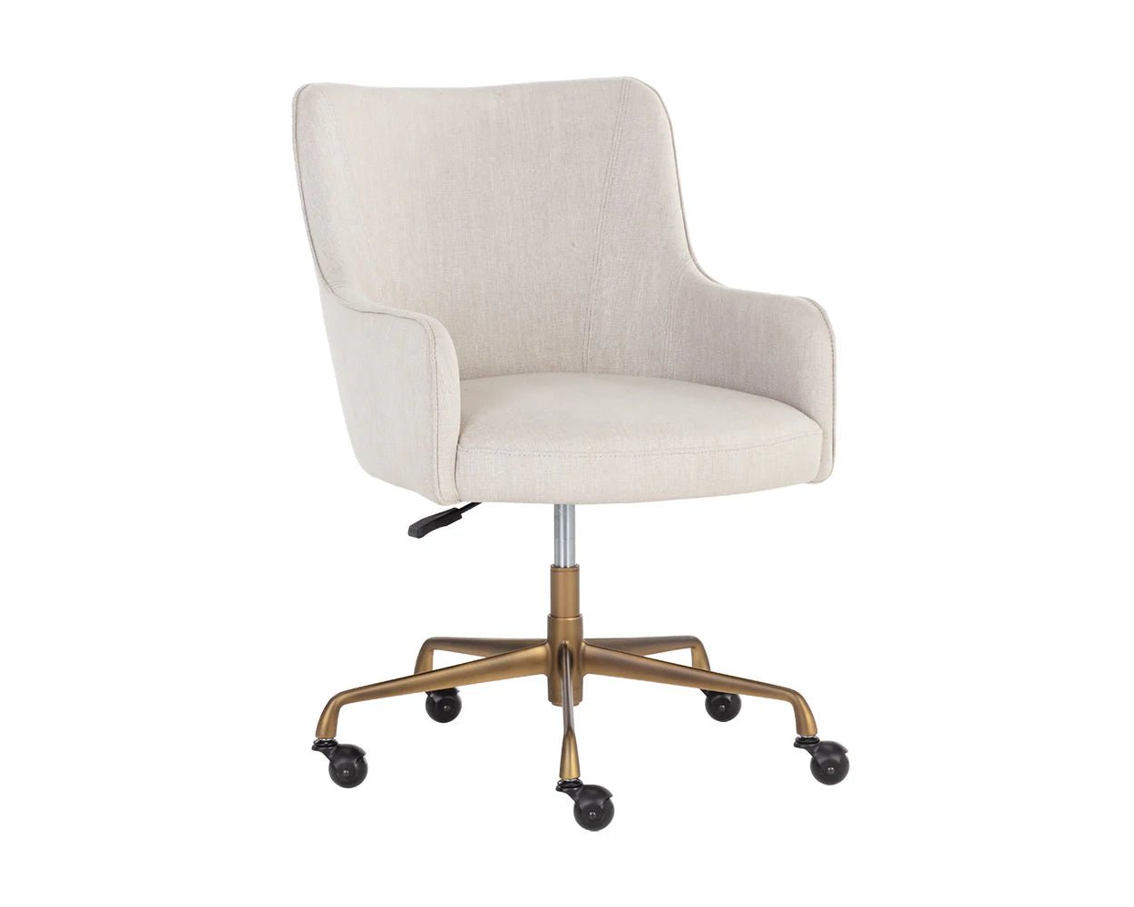 Franklin Office Chair - Beige Linen - Central Designs