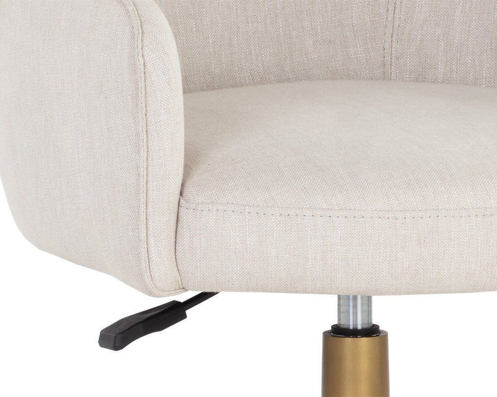Franklin Office Chair - Beige Linen - Central Designs