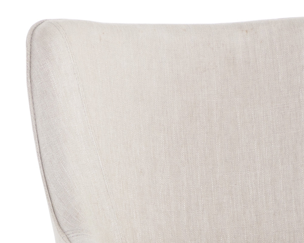 Franklin Office Chair - Beige Linen - Central Designs