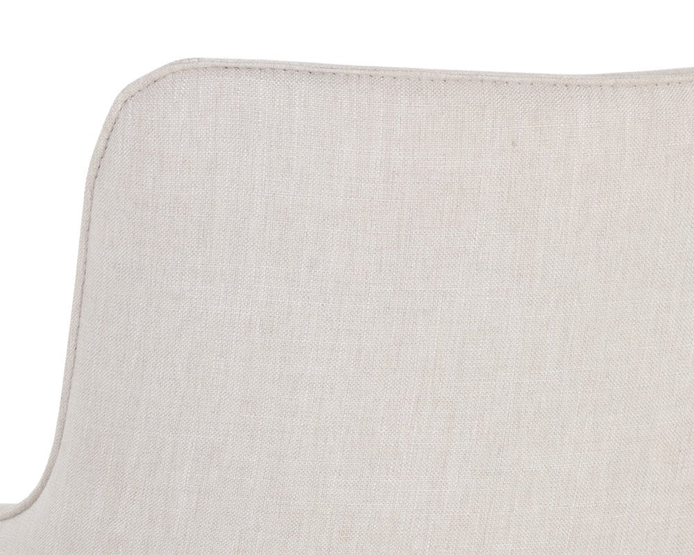 Franklin Office Chair - Beige Linen - Central Designs