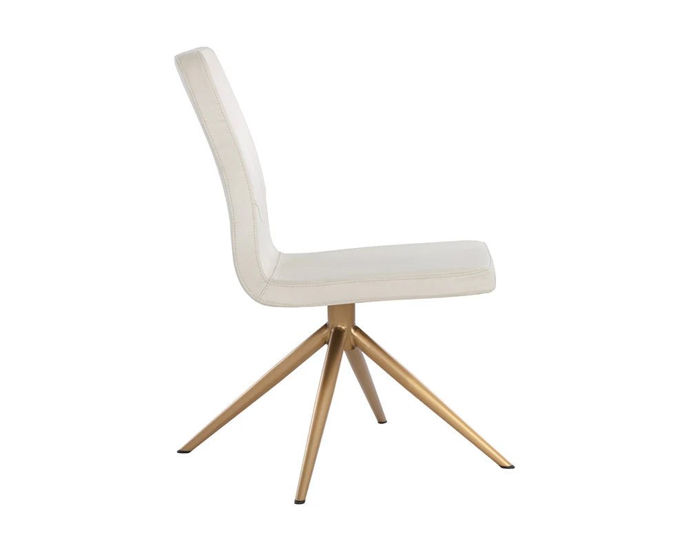 Hilda Swivel Dining Chair - Vienna Cream - Central Designs