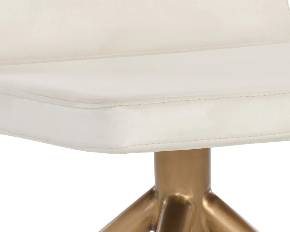Hilda Swivel Dining Chair - Vienna Cream - Central Designs