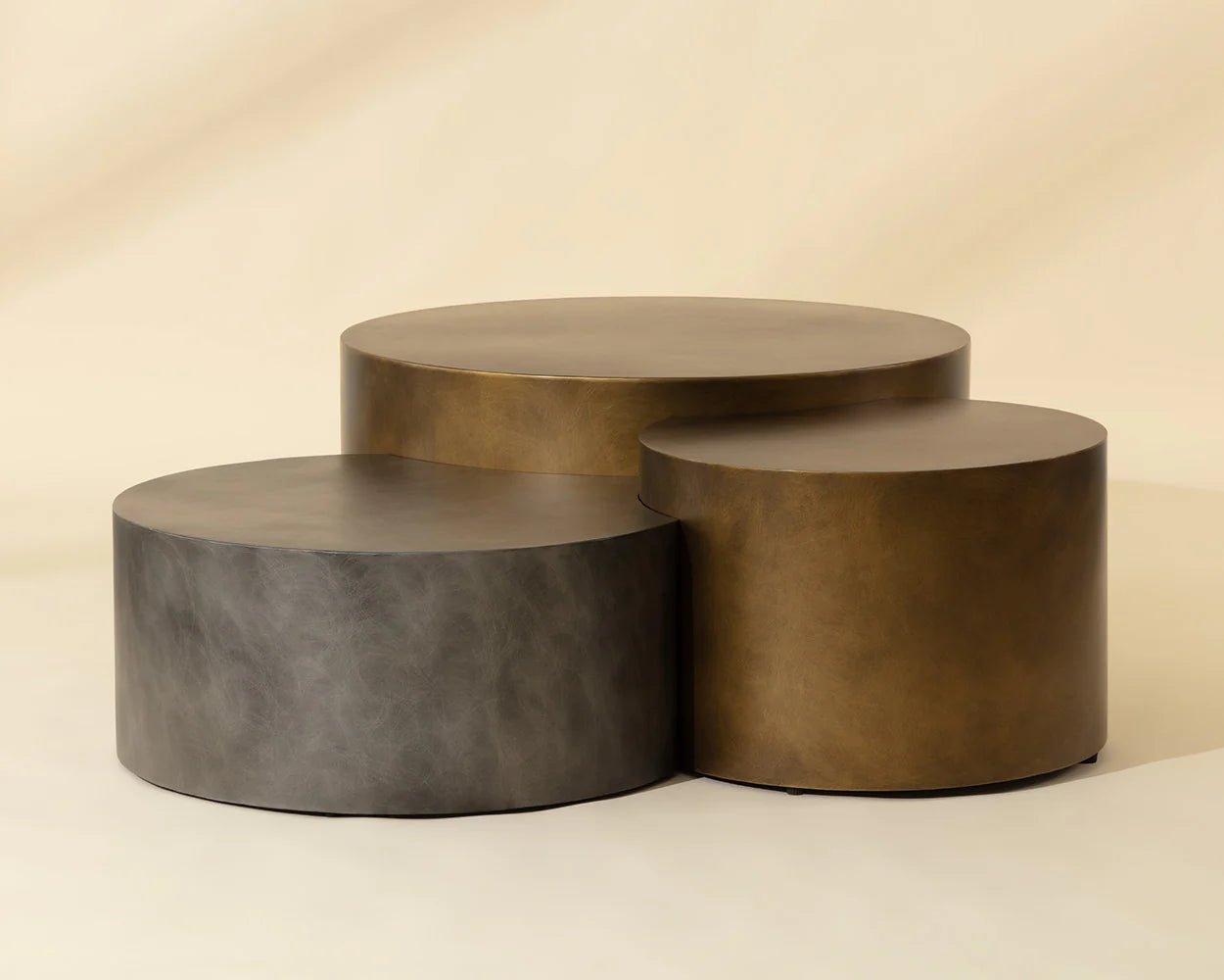 Neo Nesting Coffee Table - Antique Brass - Central Designs
