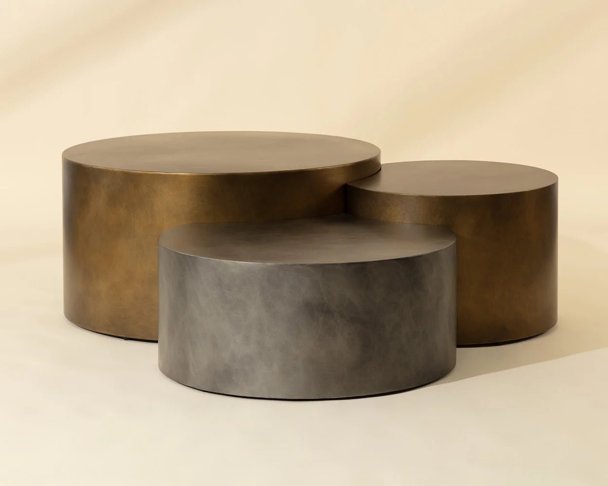 Neo Nesting Coffee Table - Antique Brass - Central Designs