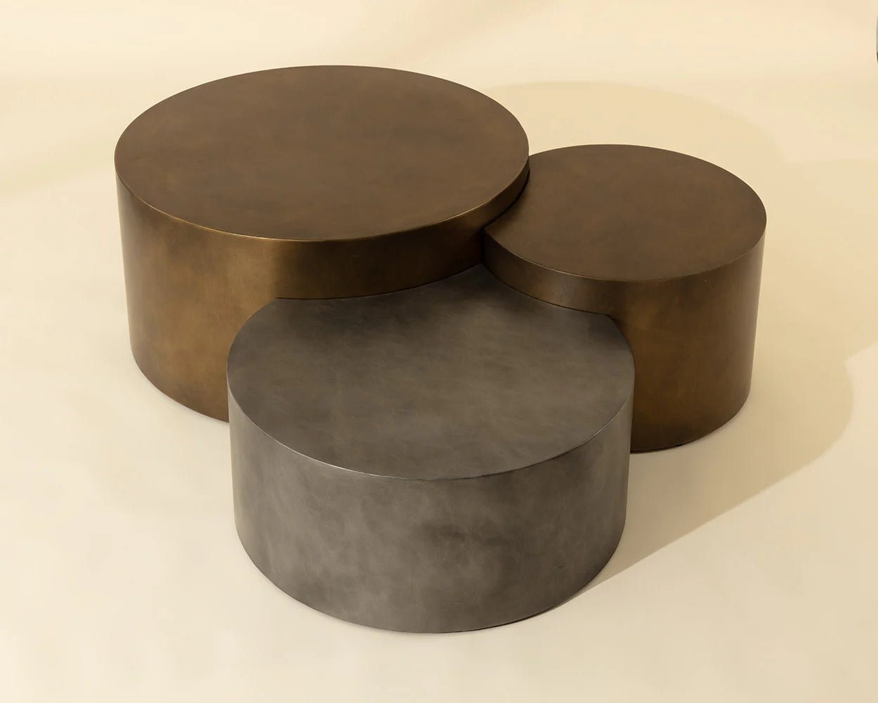 Neo Nesting Coffee Table - Antique Brass - Central Designs
