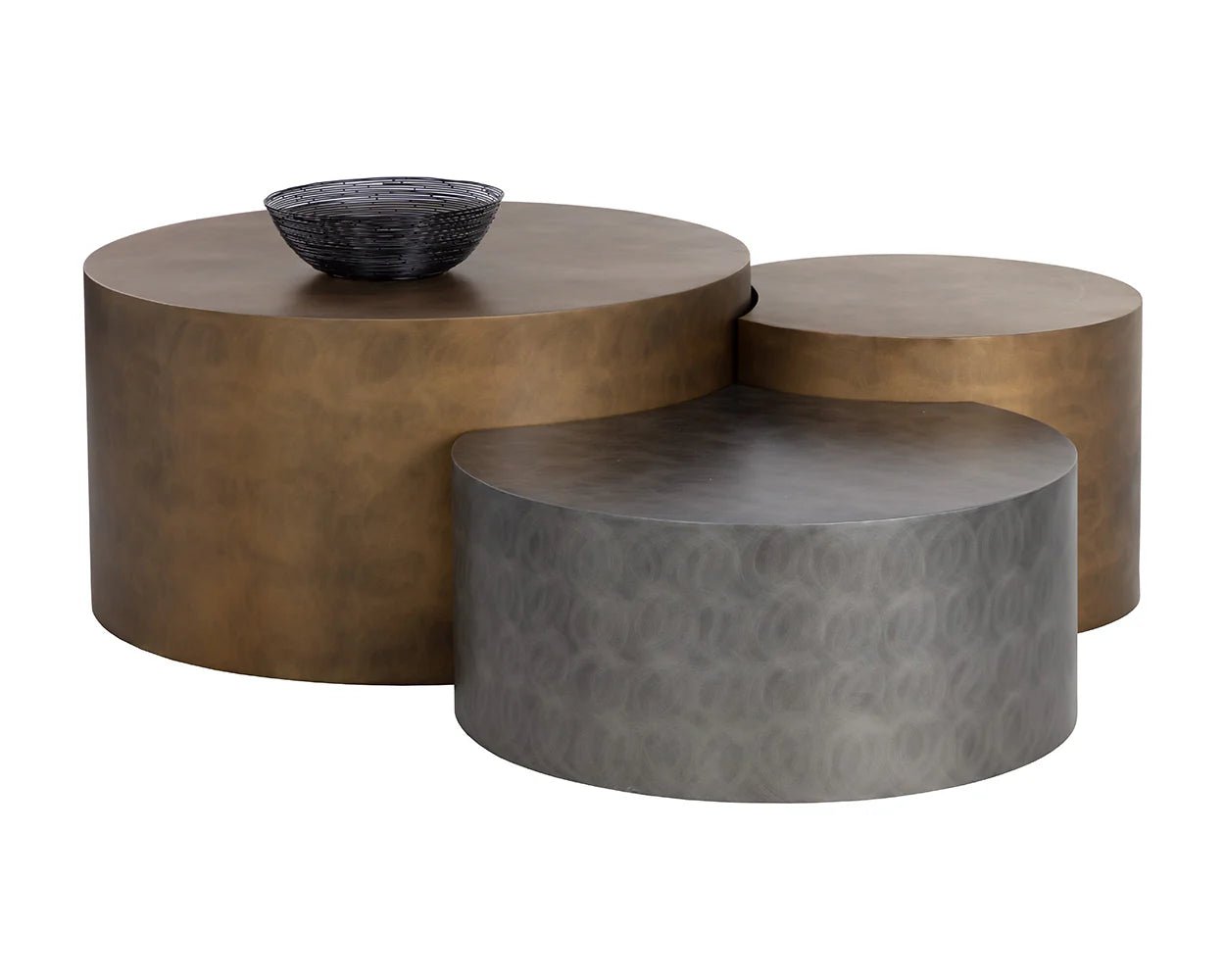 Neo Nesting Coffee Table - Antique Brass - Central Designs