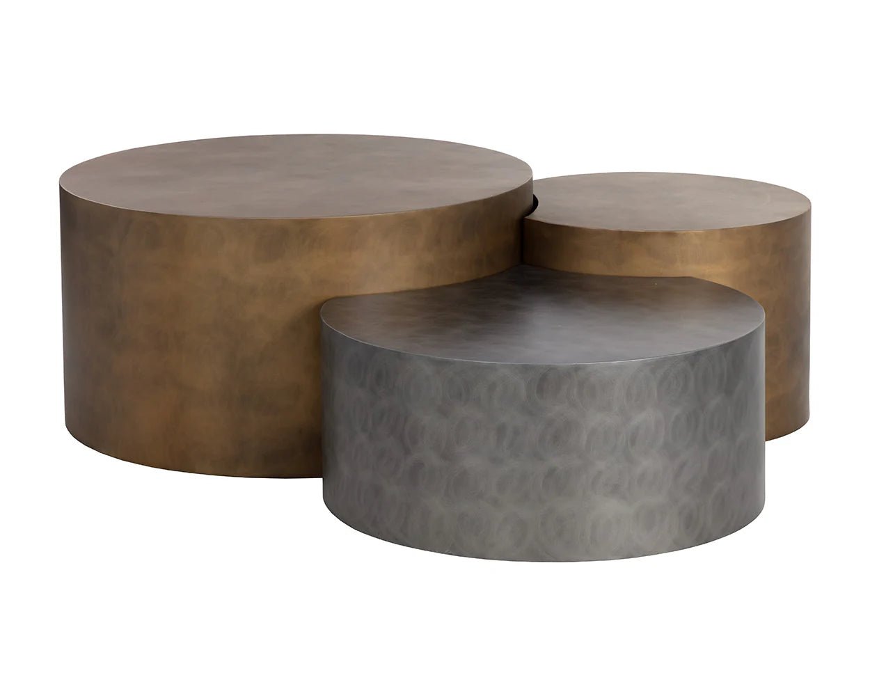 Neo Nesting Coffee Table - Antique Brass - Central Designs