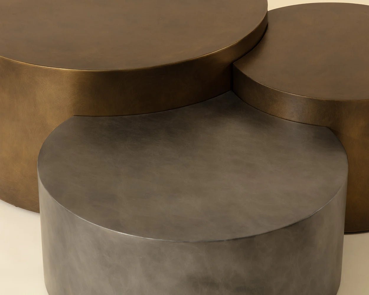 Neo Nesting Coffee Table - Antique Brass - Central Designs