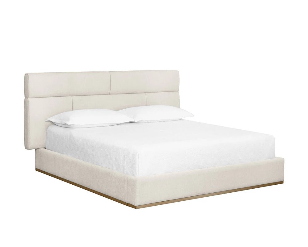 Beckham Bed - King - Chacha Cream - Central Designs