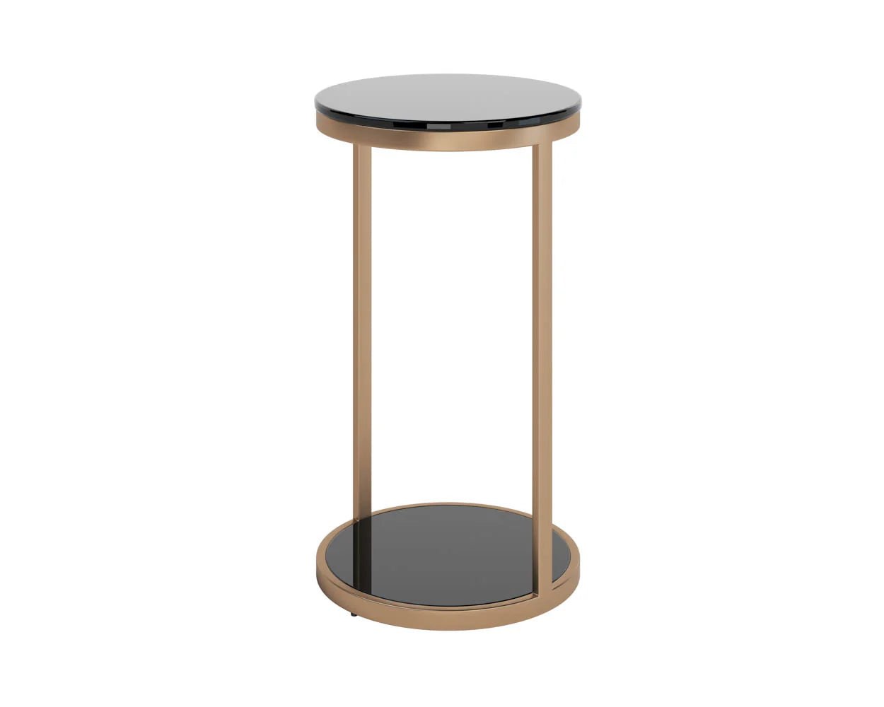 Benjamin End Table - Antique Brass - Central Designs