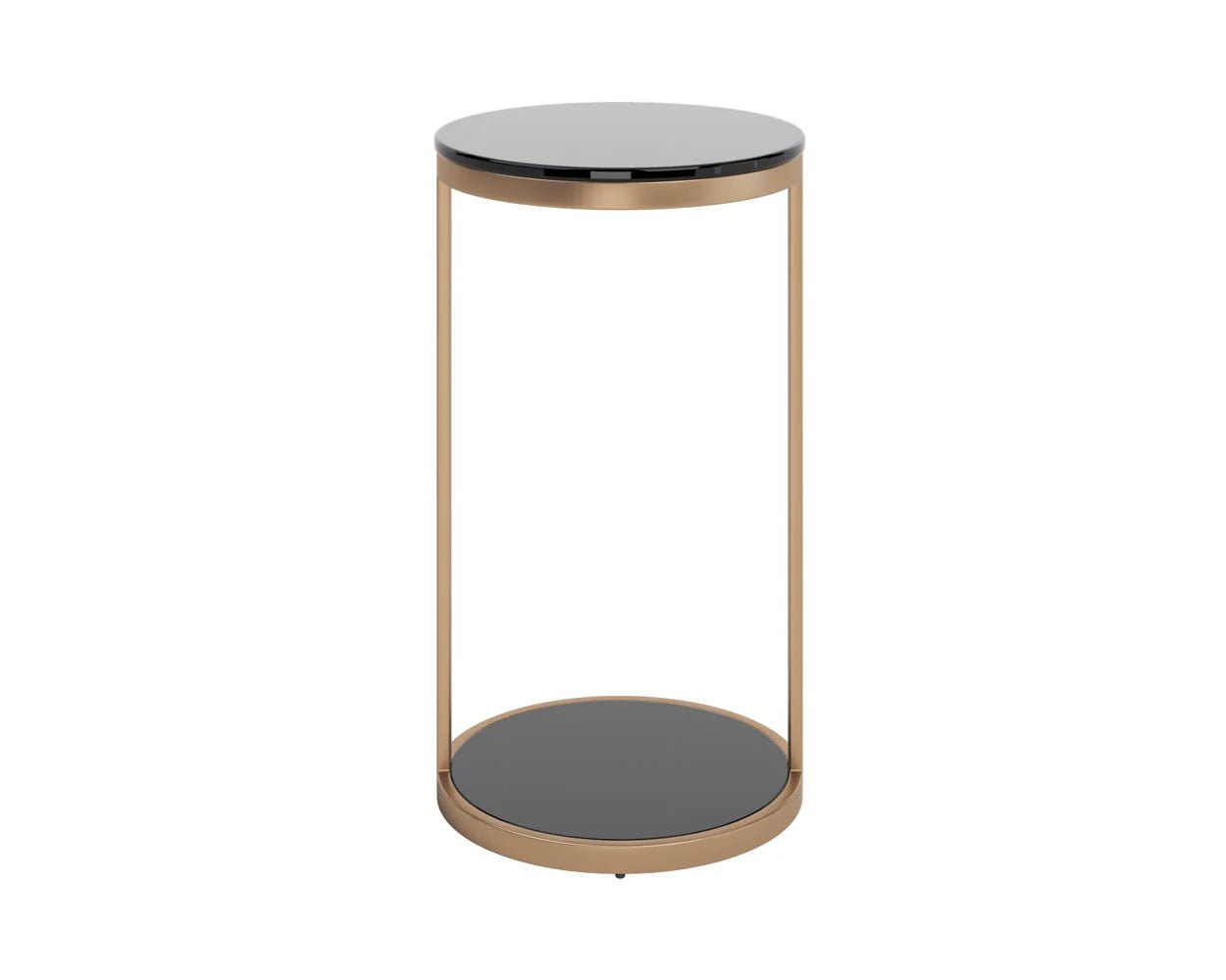 Benjamin End Table - Antique Brass - Central Designs