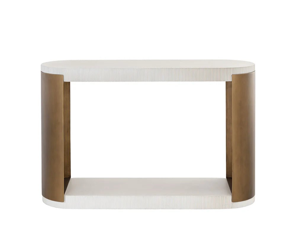 Cavette Console Table - White - Central Designs