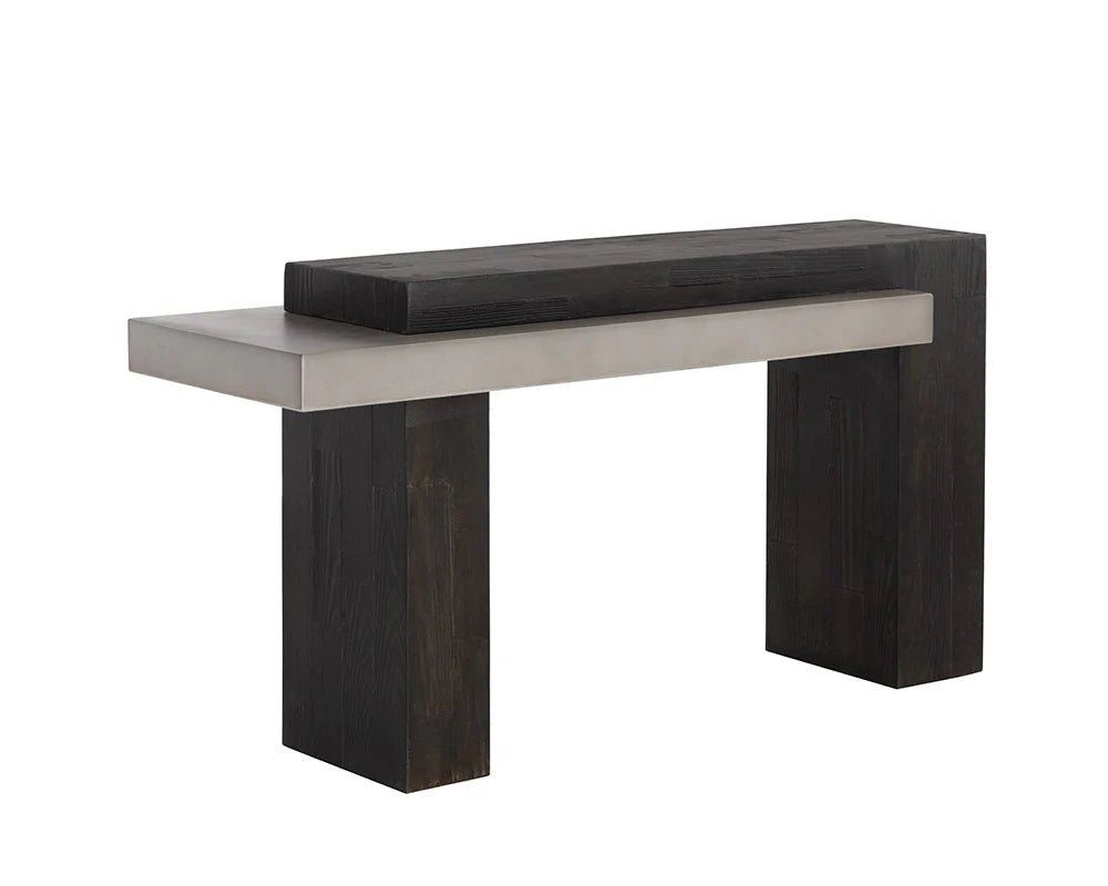 Herriot Console Table - Dark Brown / Grey - Central Designs