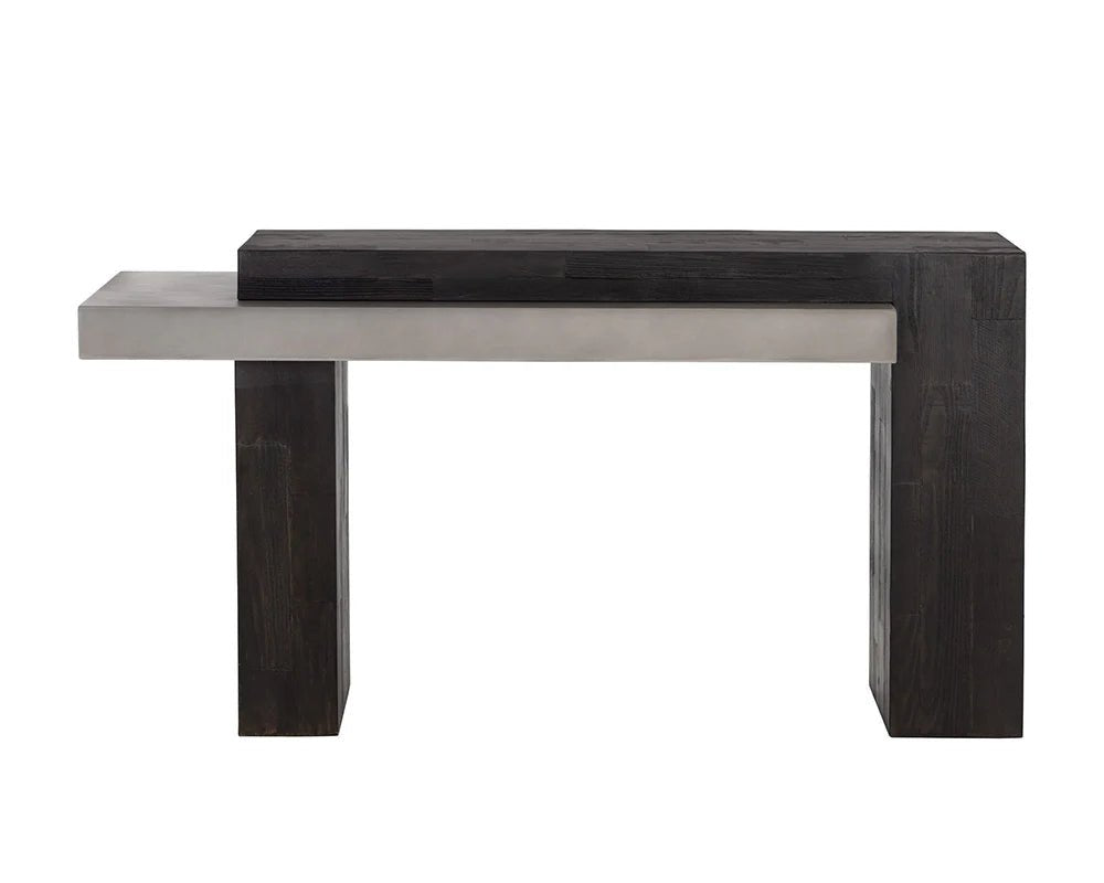 Herriot Console Table - Dark Brown / Grey - Central Designs