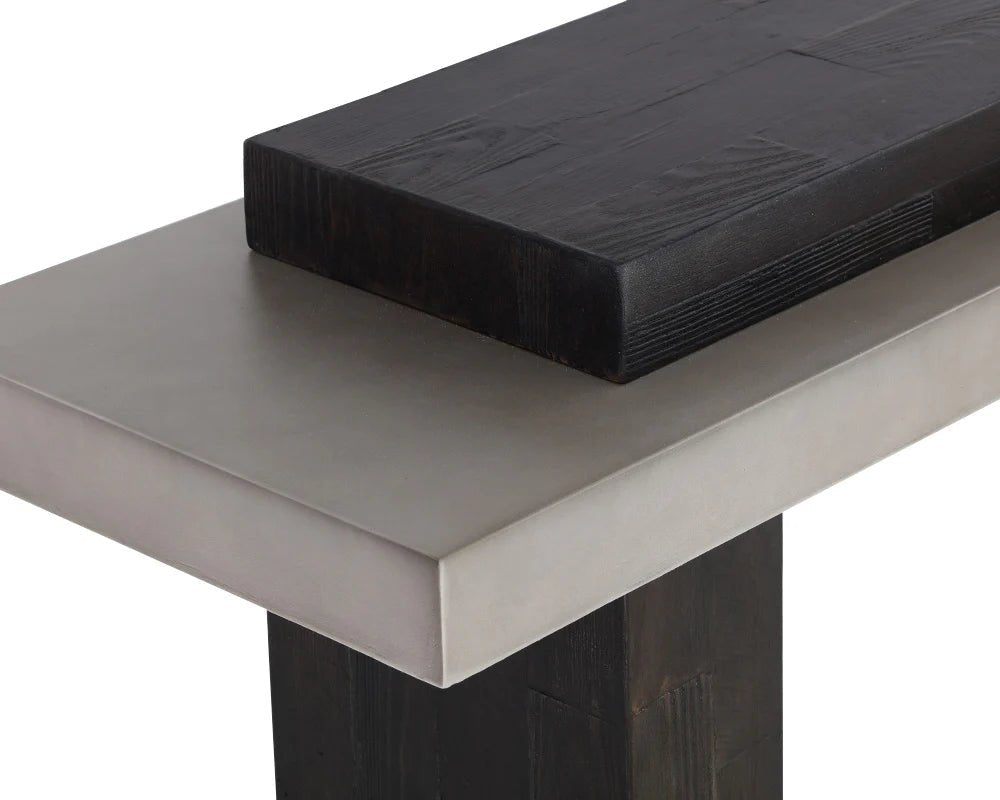 Herriot Console Table - Dark Brown / Grey - Central Designs