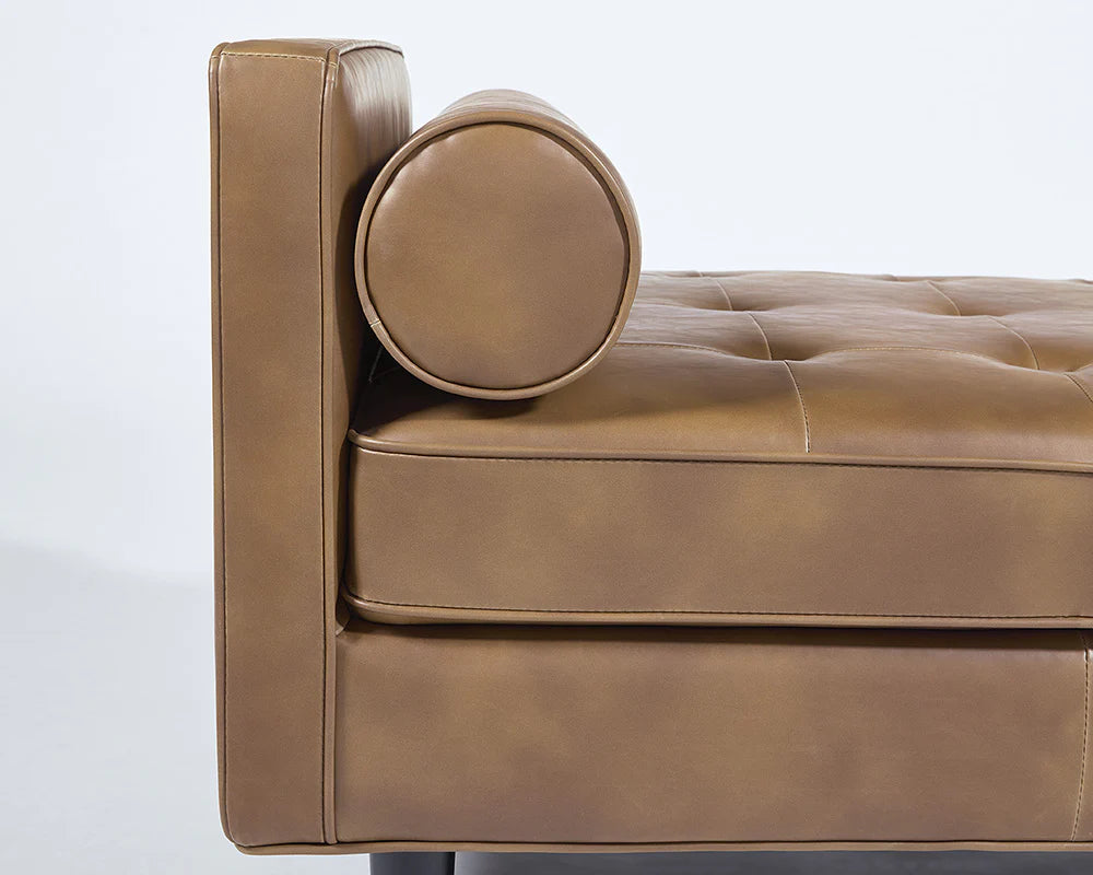 Donnie Bench - Black - Tobacco Tan