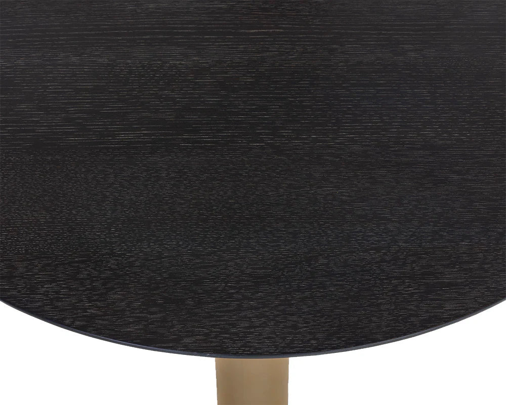 Monaco Bar Table - Gold - Grey Marble / Charcoal Grey - Central Designs