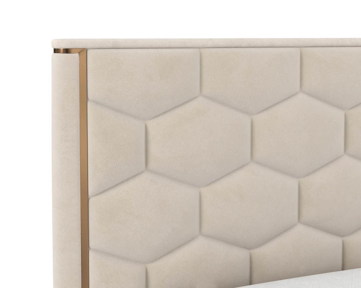Alisha Bed - King - Meg Taupe - Central Designs