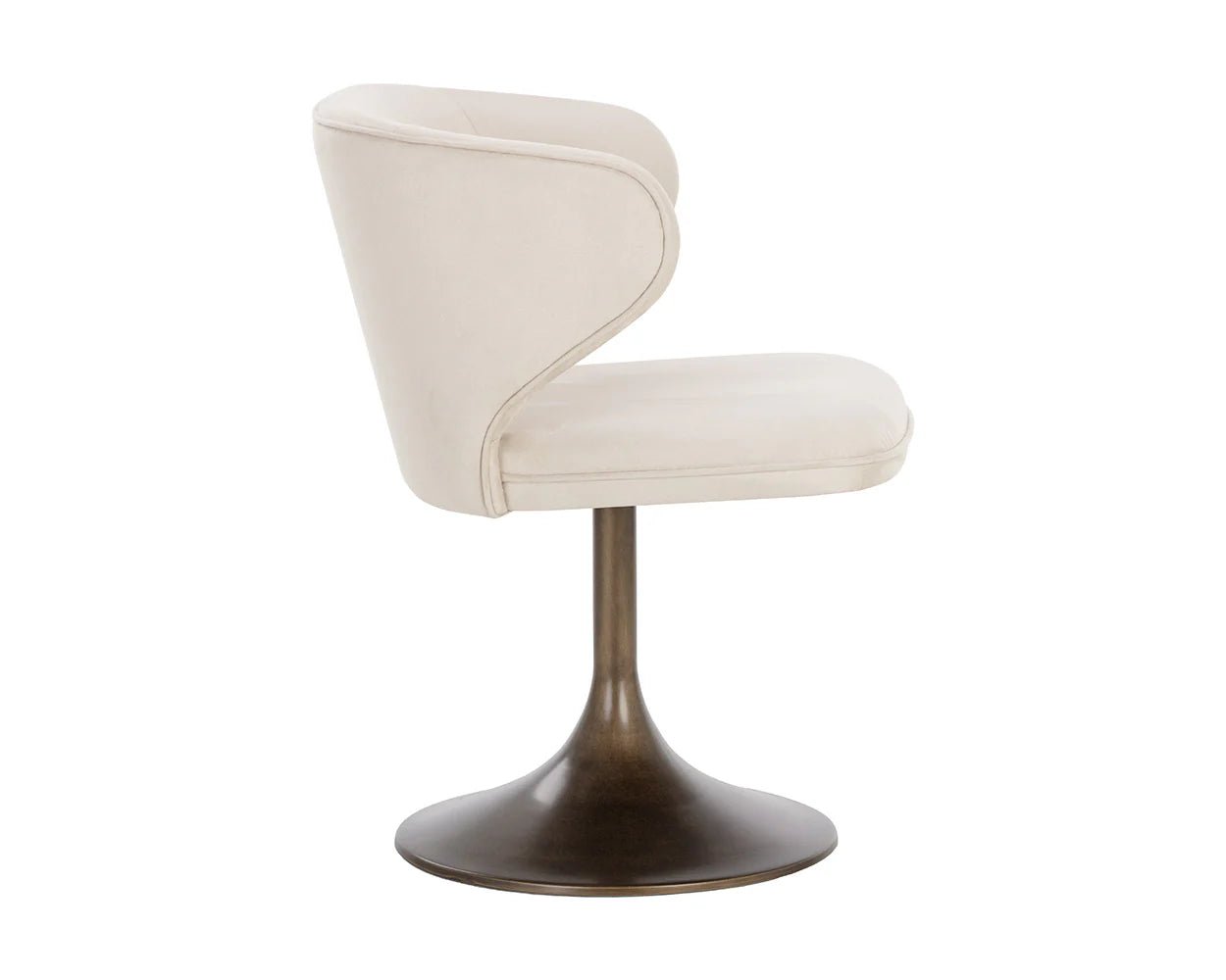 Simone Swivel Dining Chair - Casablanca Cloud - Central Designs