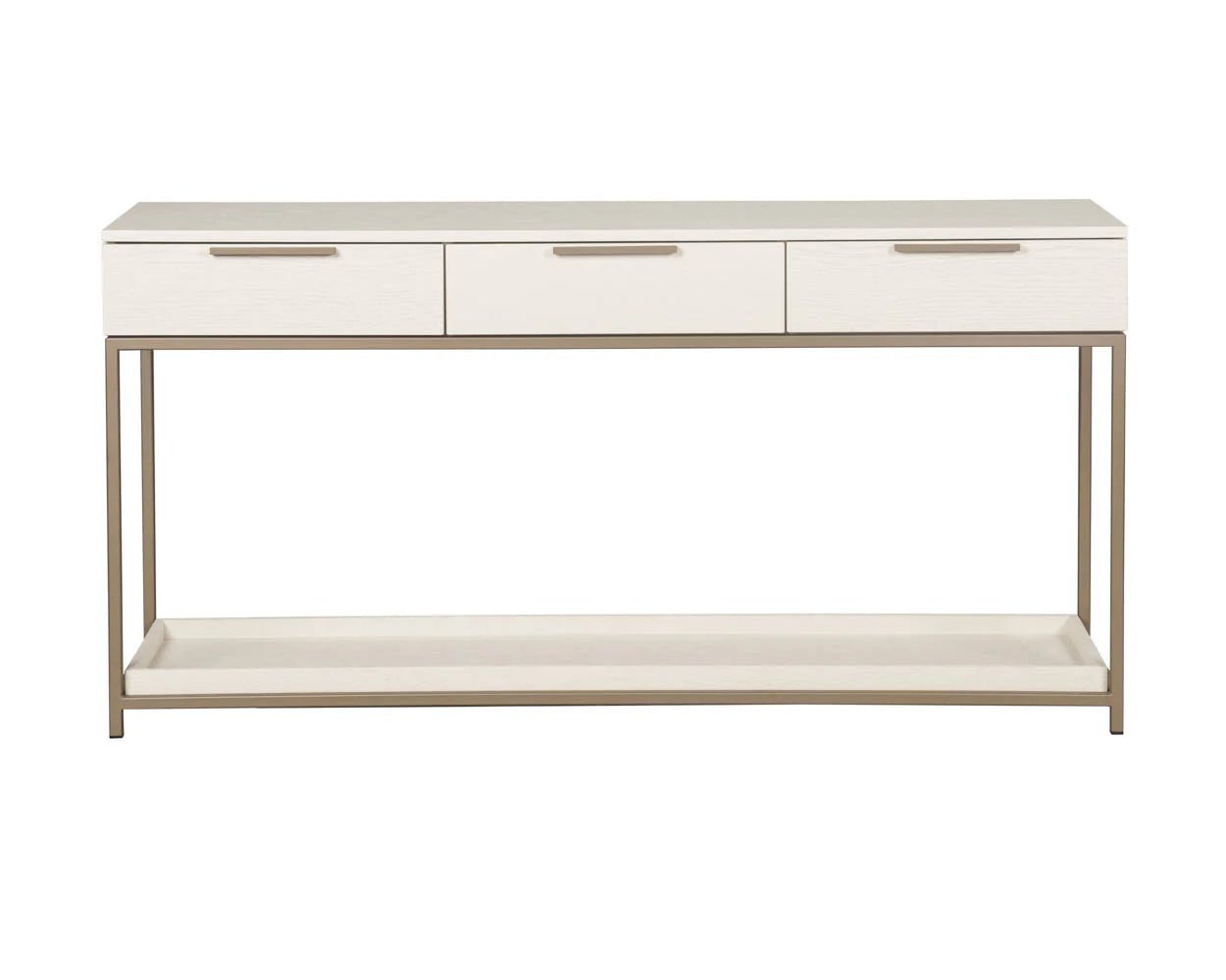 Rebel Console Table With Drawers - Champagne Gold - Cream - Central Designs