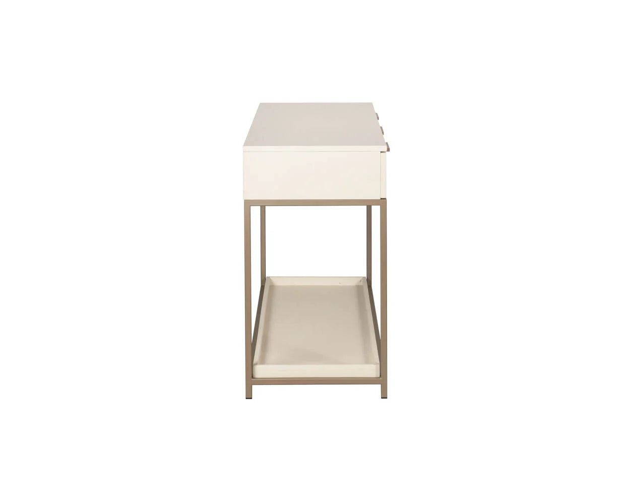 Rebel Console Table With Drawers - Cream