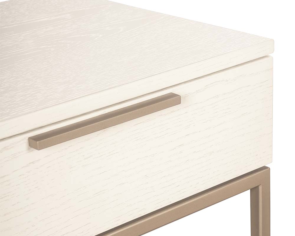 Rebel Console Table With Drawers - Champagne Gold - Cream - Central Designs