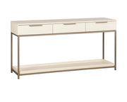 Rebel Console Table With Drawers - Champagne Gold - Cream - Central Designs