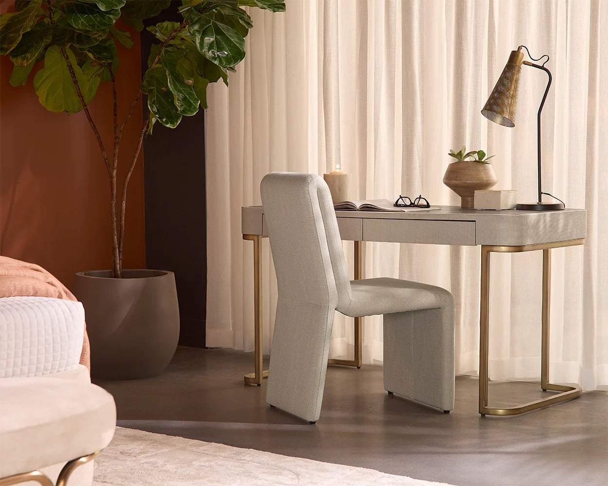 Jamille Desk - Cream