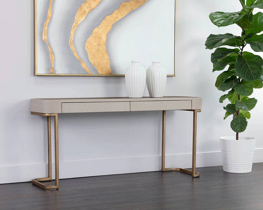 Jamille Console Table - Cream - Central Designs