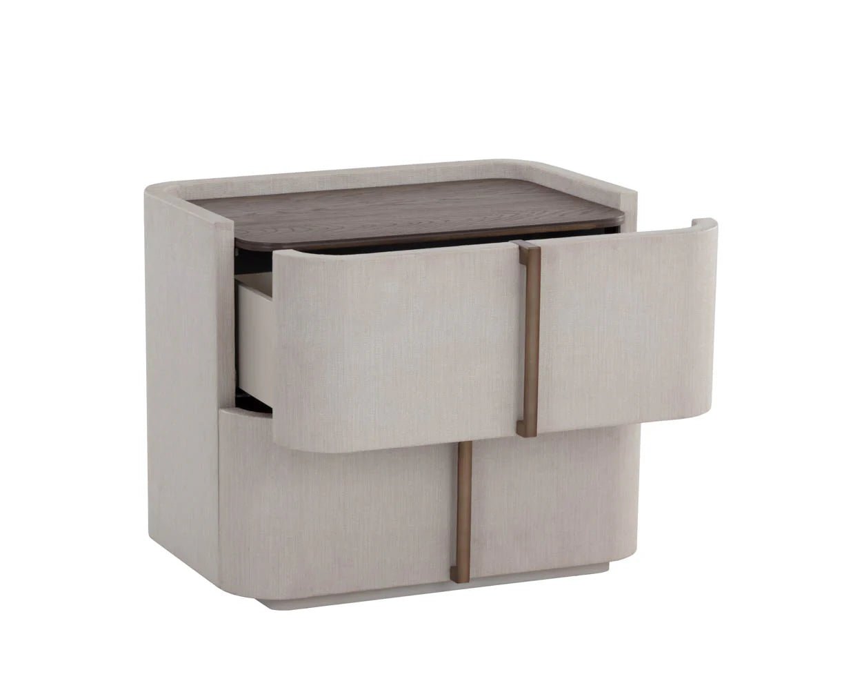 Jamille Nightstand - Small - Cream - Central Designs