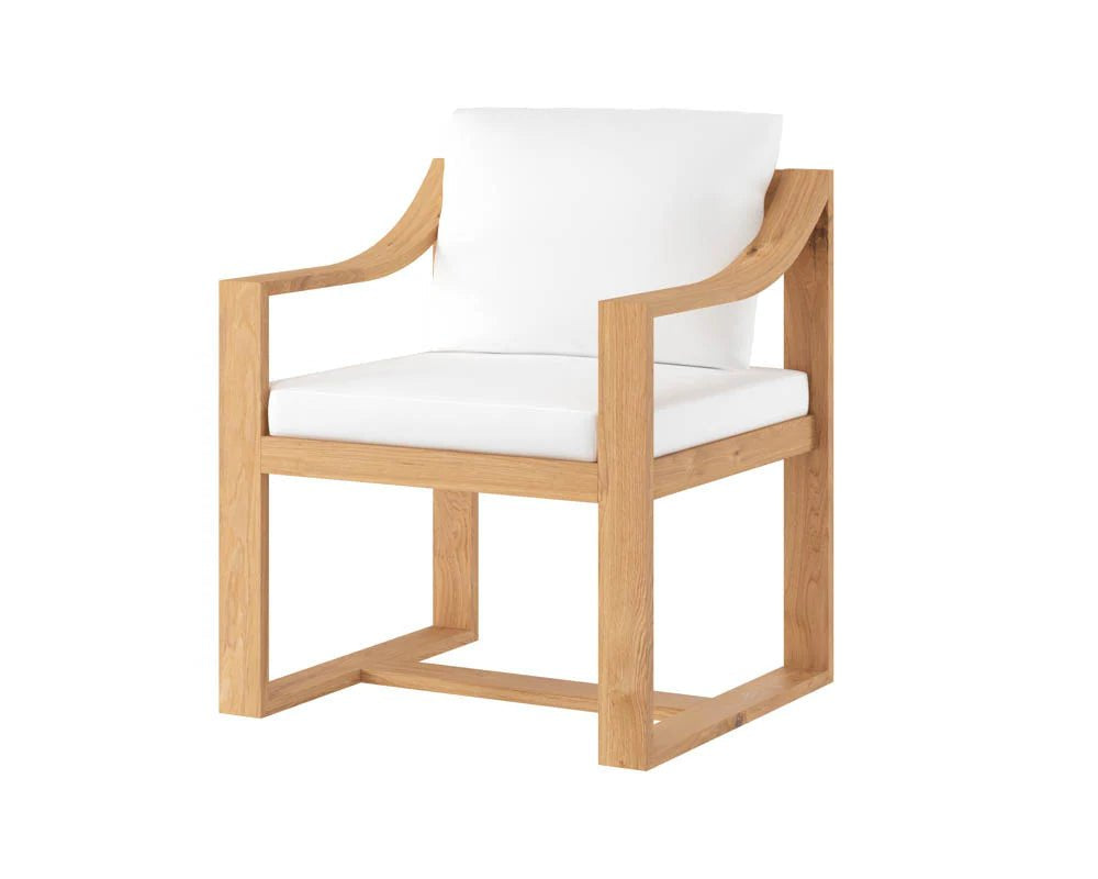 Tahiti Dining Armchair - Stinson White - Central Designs