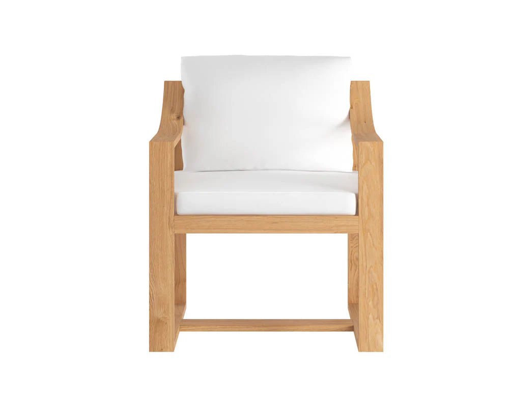 Tahiti Dining Armchair - Stinson White - Central Designs