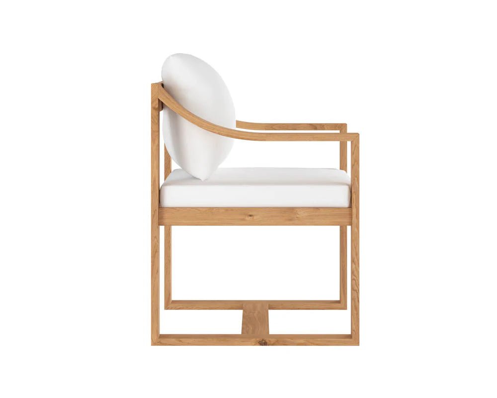 Tahiti Dining Armchair - Stinson White - Central Designs