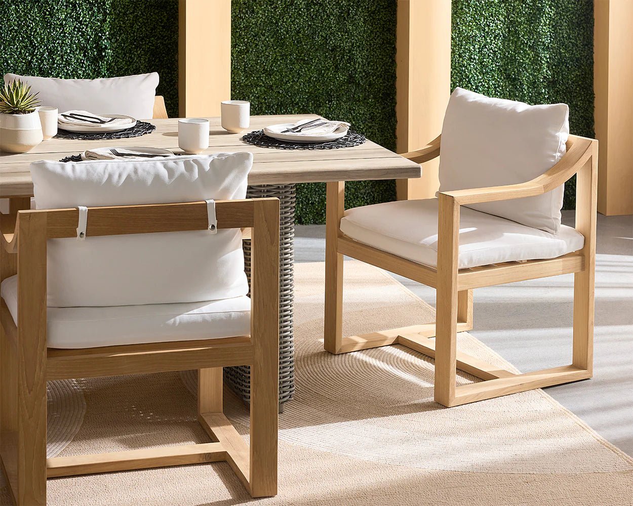 Tahiti Dining Armchair - Stinson White - Central Designs