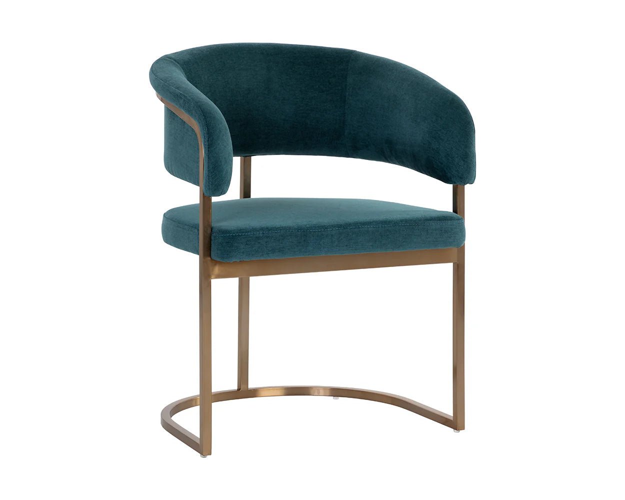 Marris Dining Armchair - Gold - Danny Teal - Central Designs