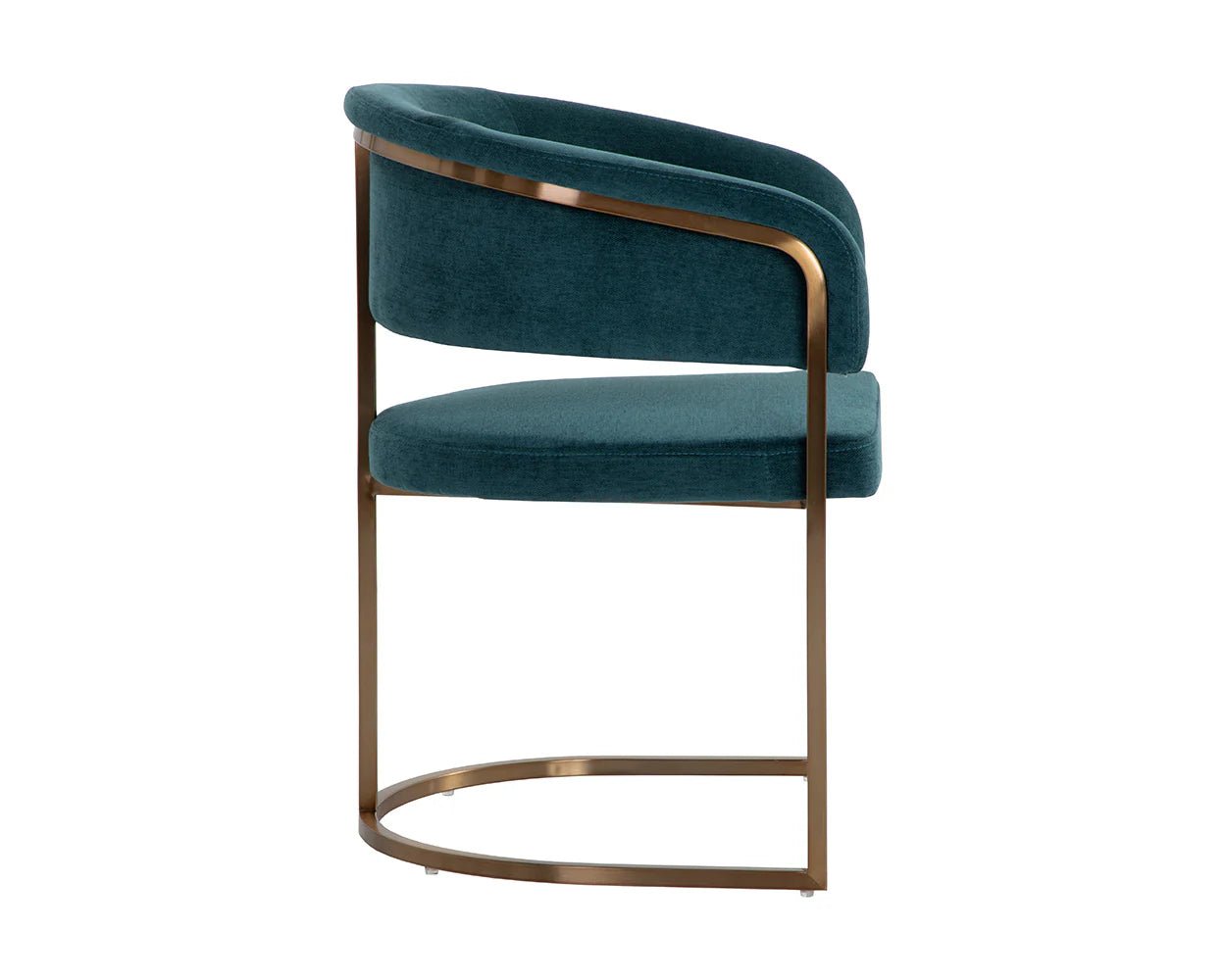 Marris Dining Armchair - Gold - Danny Teal - Central Designs