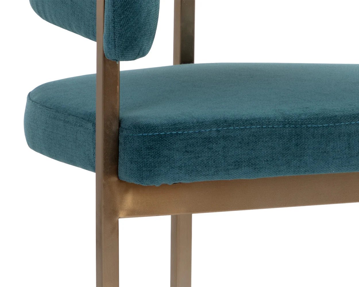 Marris Dining Armchair - Gold - Danny Teal - Central Designs