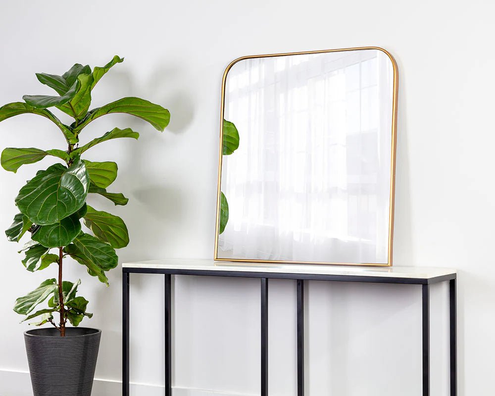 Calabasas Wall Mirror - Brass - Central Designs