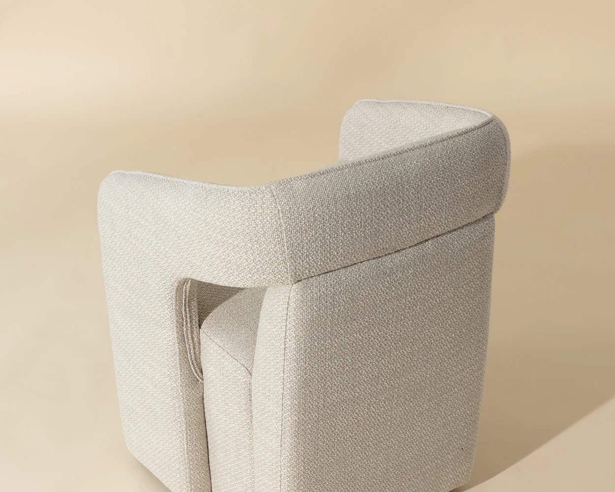 Kendrick Wheeled Dining Armchair - Moto Stucco - Central Designs