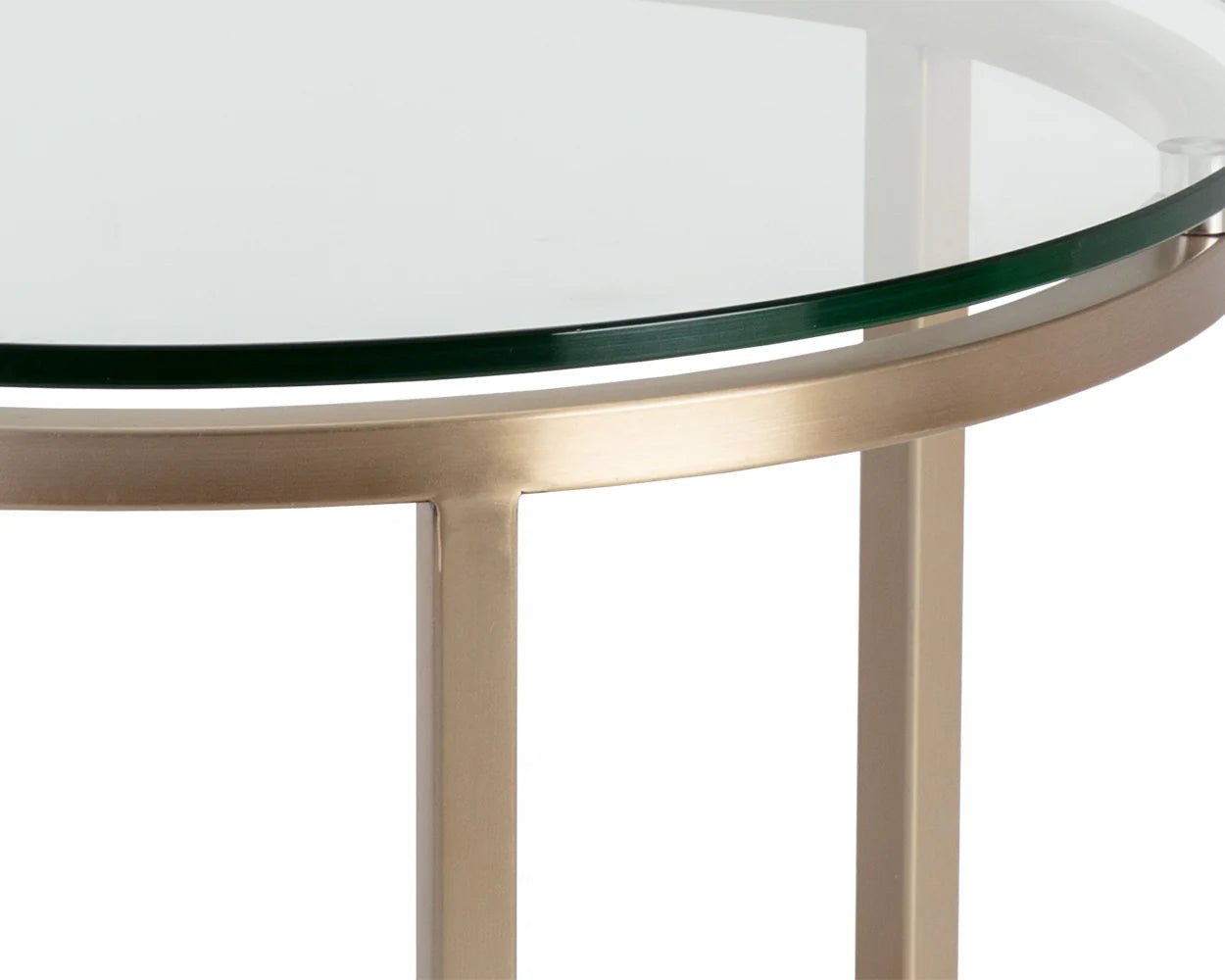 Flato End Table - Antique Brass - Central Designs