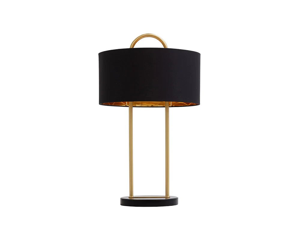 Kezna Table Lamp - Black Marble - Matte Black - Central Designs