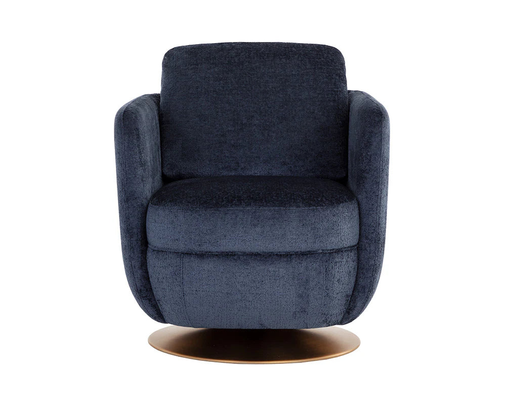 Gilley Swivel Lounge Chair Bergen Navy